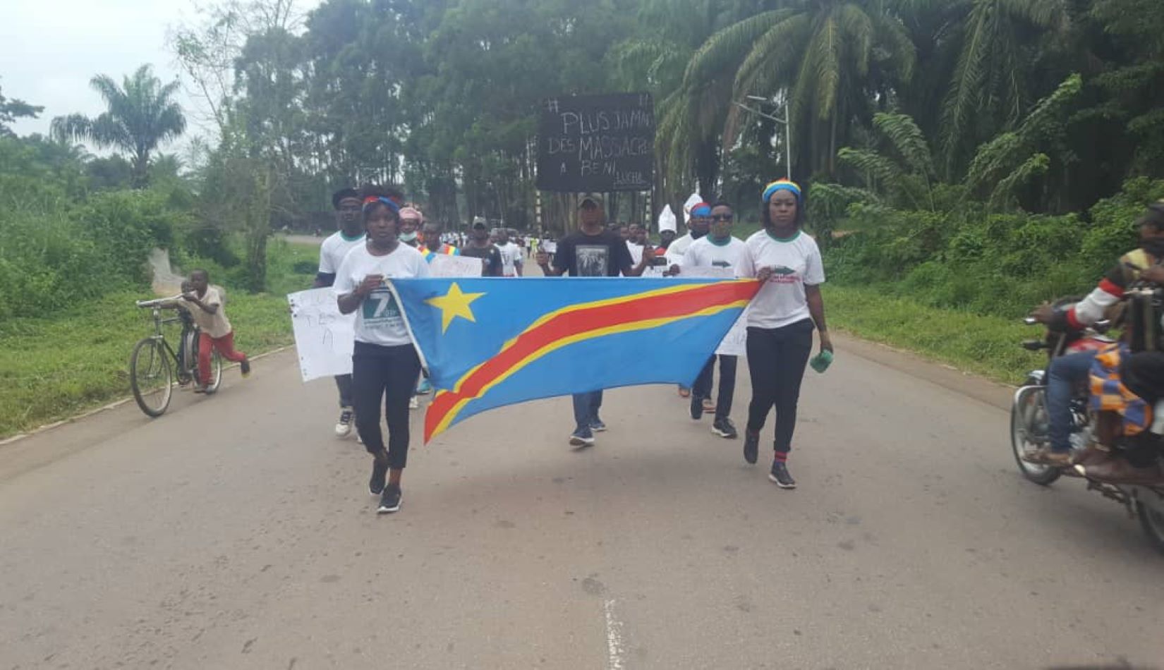 RDC: les élèves poursuivent leur sit-in à Beni pour exiger le départ de la mission onusienne en RDC, la Monusco