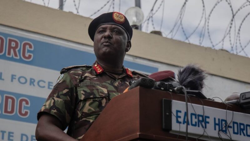 RDC: le général Kényan Jeff Nyagah, commandant de la force régionale de l’EAC, a démissionné